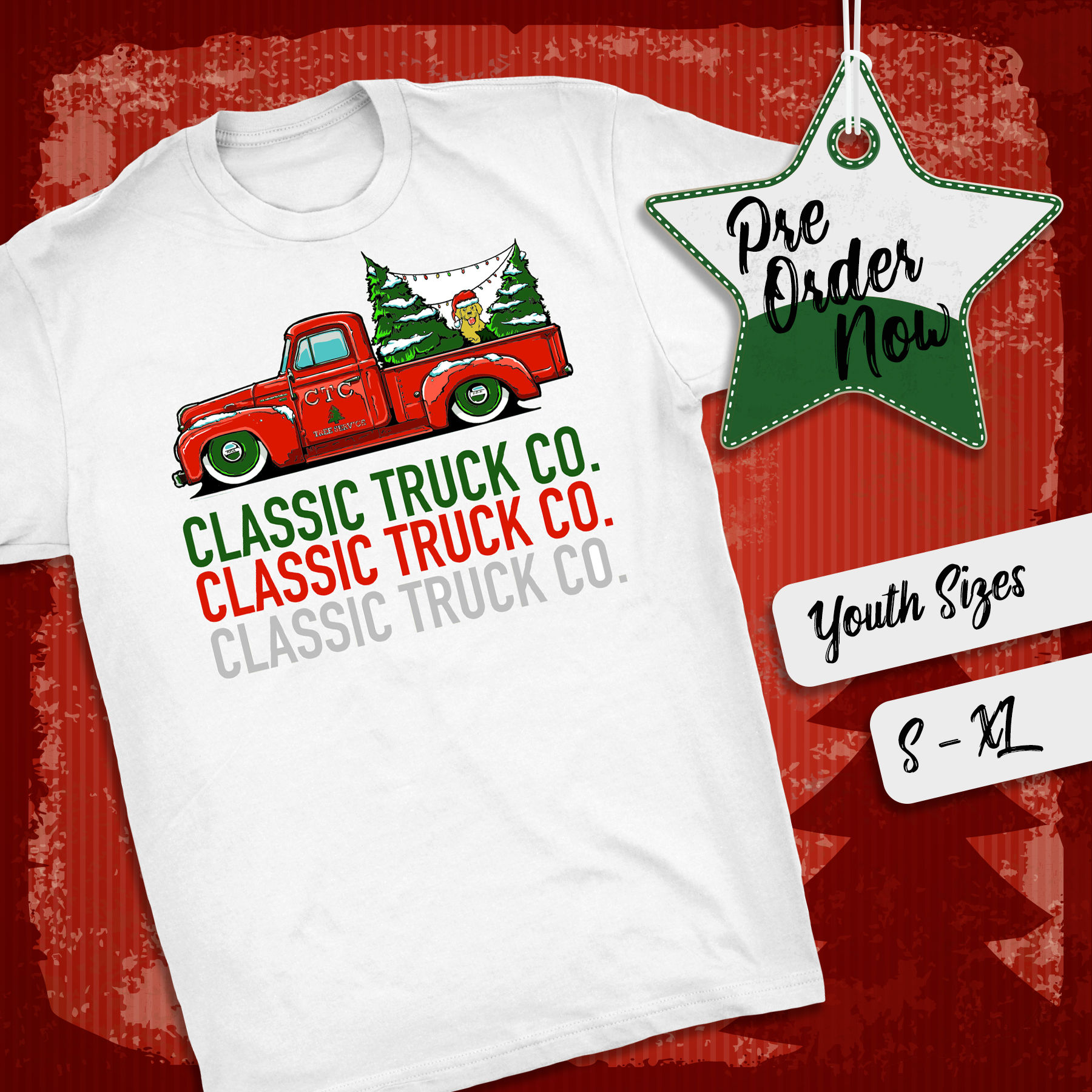 Kids Christmas Tree Truck