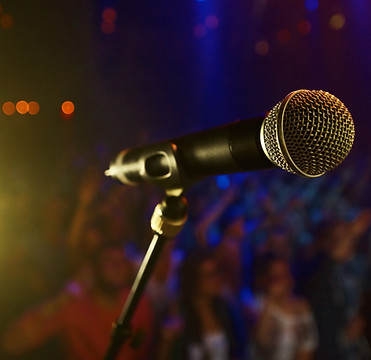Microphone On Stage