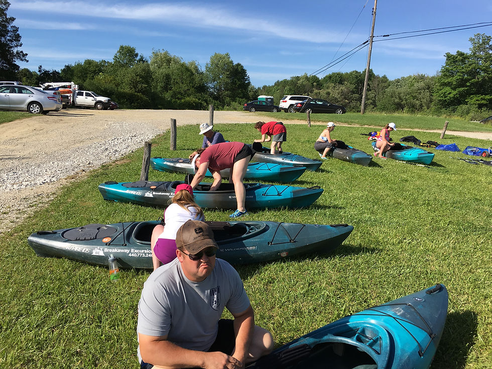 Everybody did a great job prepping the boats for the class.