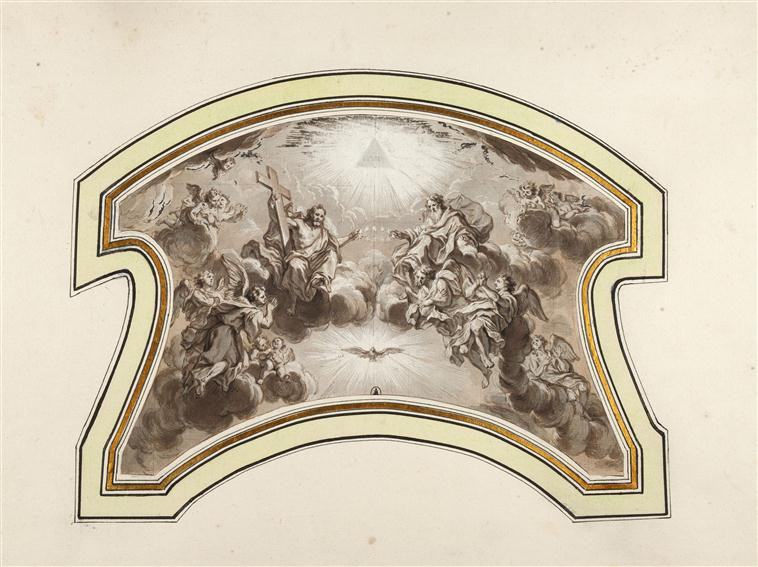 Cochin sainte trinité aquarelle recueil invalides musée de l'armée