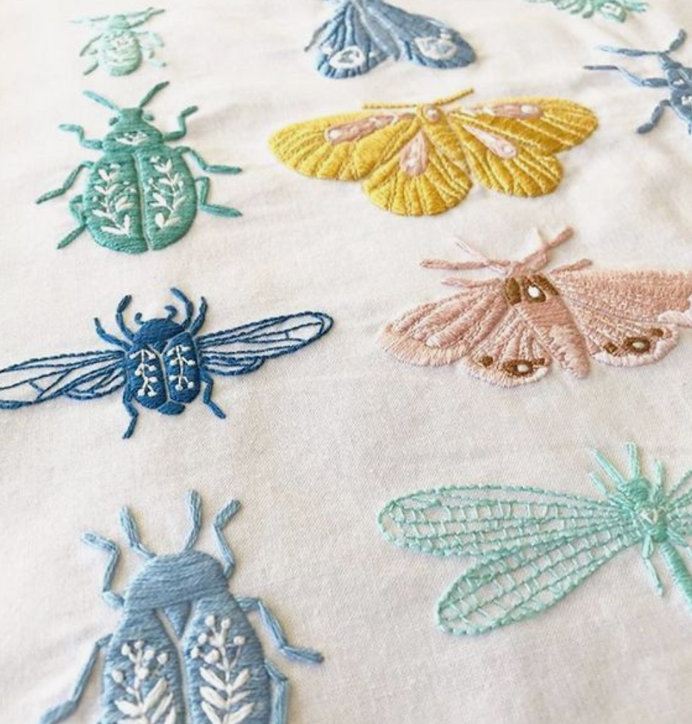 Embroidery : Butterflies and Insects