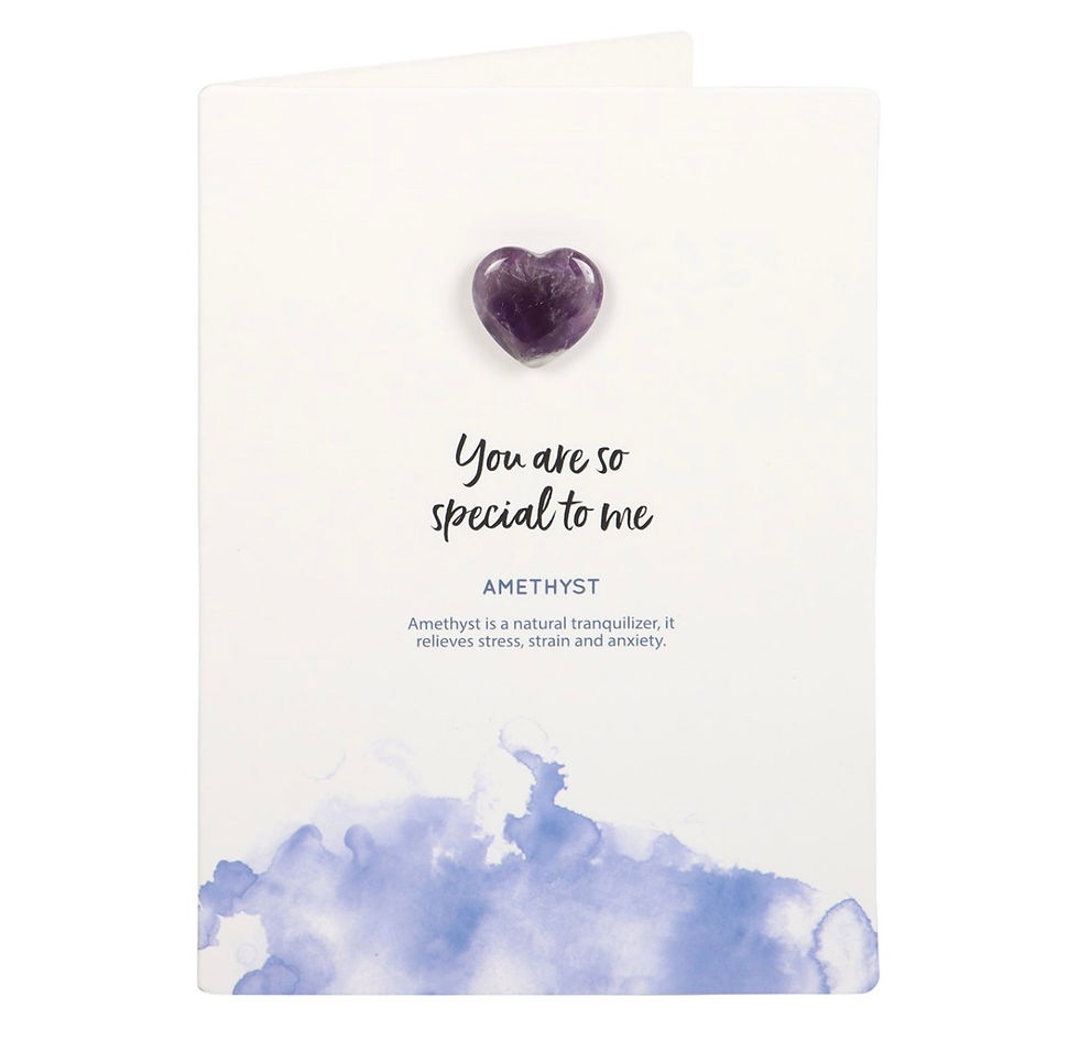 Thumbnail: Special To Me Amethyst Crystal Greeting Card