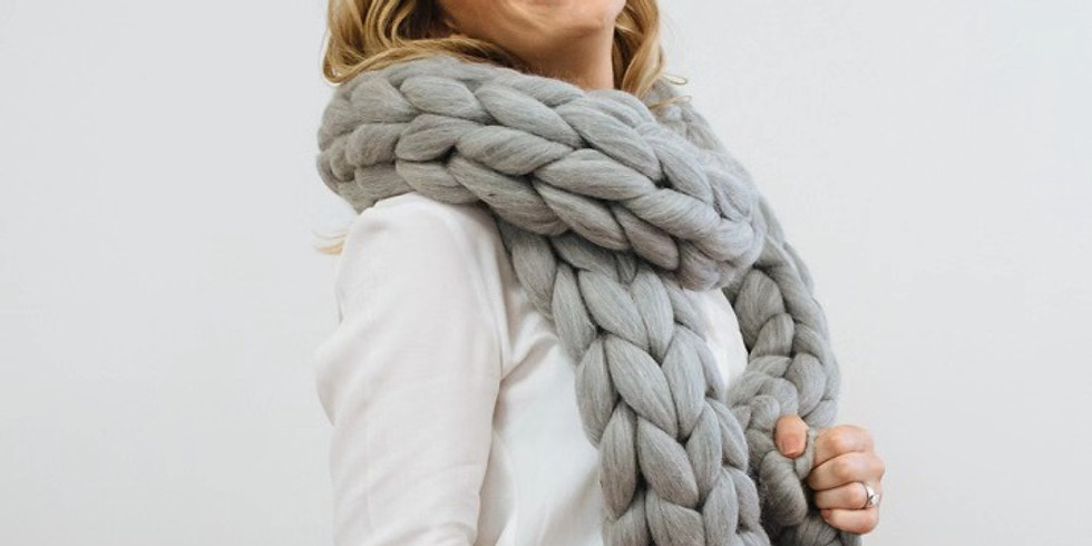 Arm Knitted Scarf