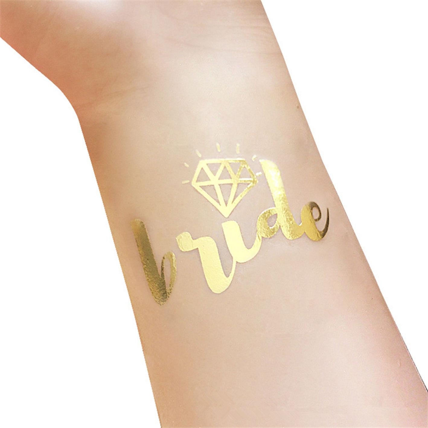Bride Gold Temporary Tatoo