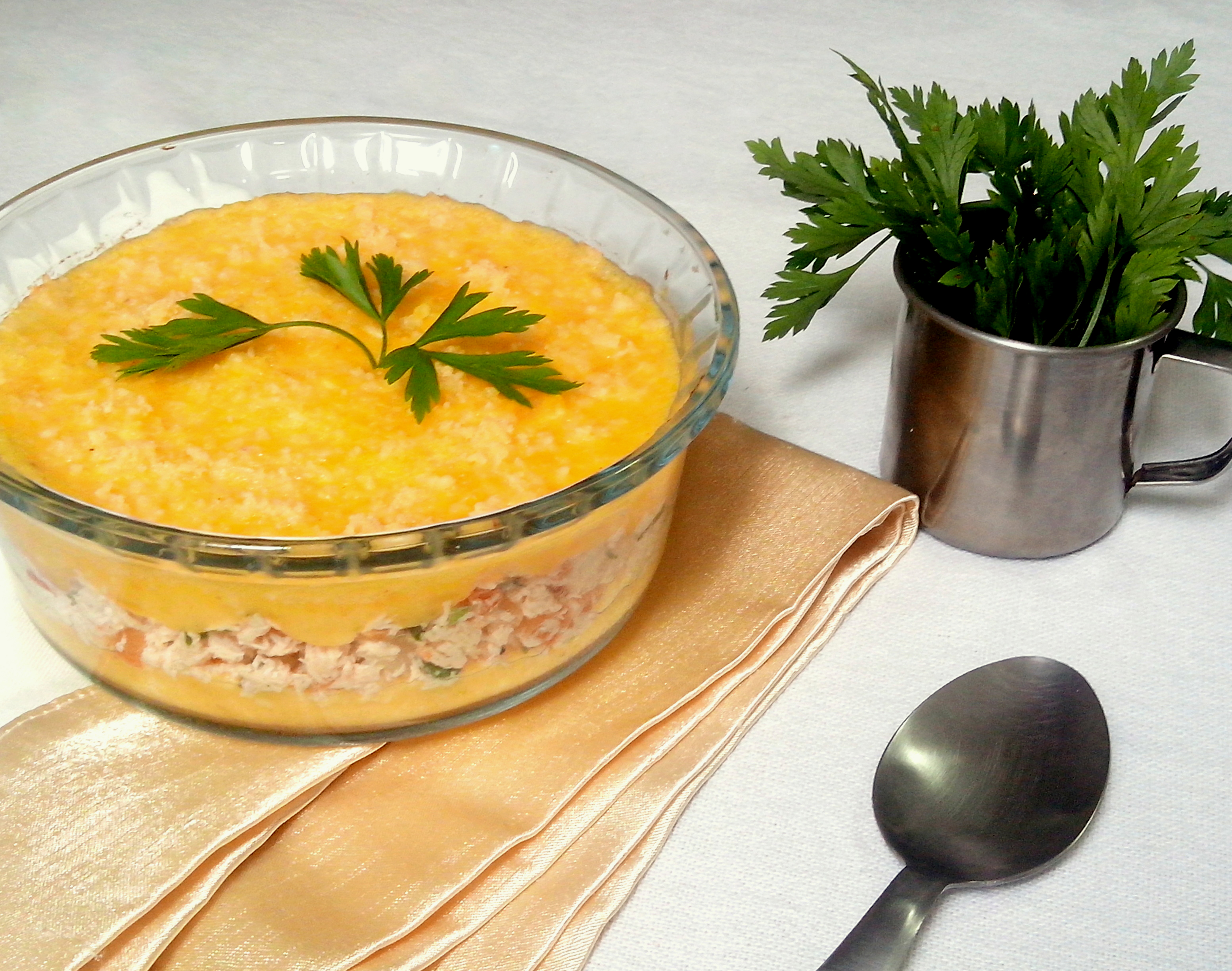 Escondidinho de baroa com frango