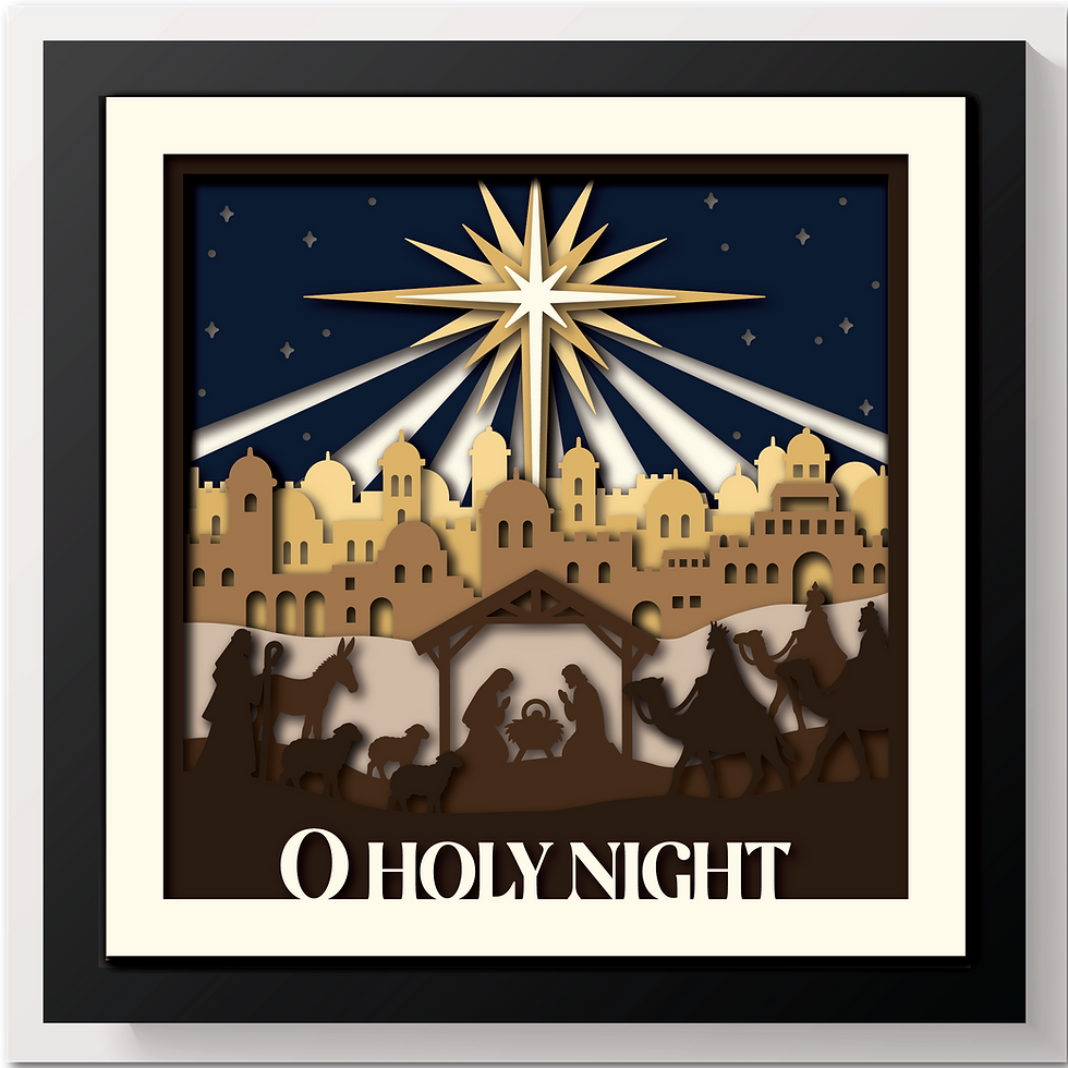 Thumbnail: 3D O HOLY NIGHT SVG