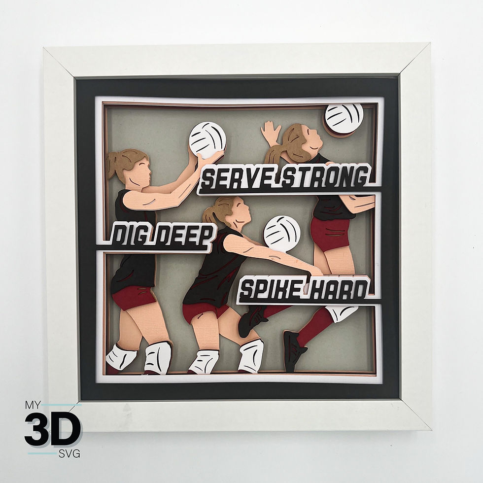 Thumbnail: 3D VOLLEYBALL SVG