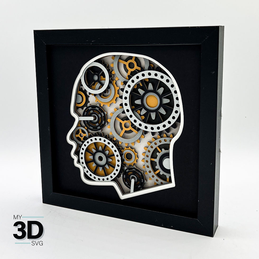 Thumbnail: 3D GEARS IN HEAD-MAN SVG