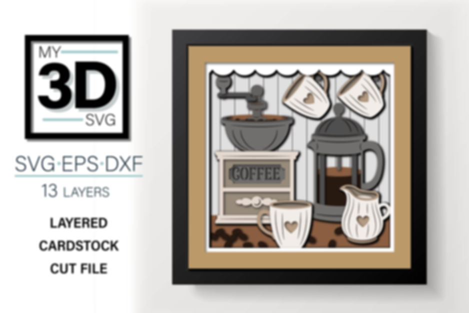 3D COFFEE BAR SVG