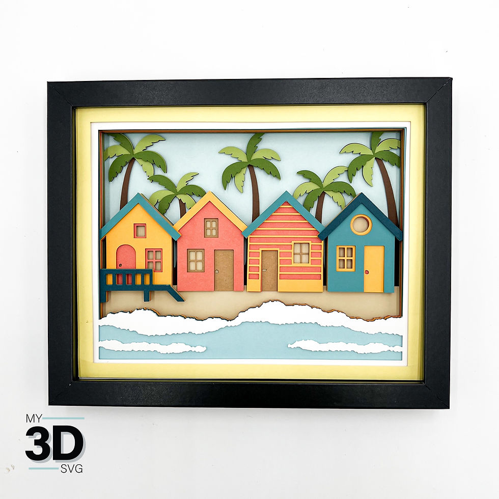 Thumbnail: 3D BEACH HOUSES SVG