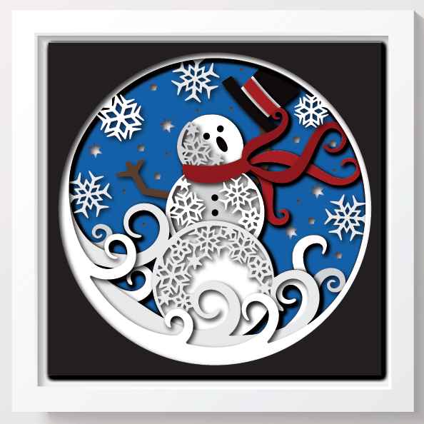 Thumbnail: 3D SNOWMAN SVG