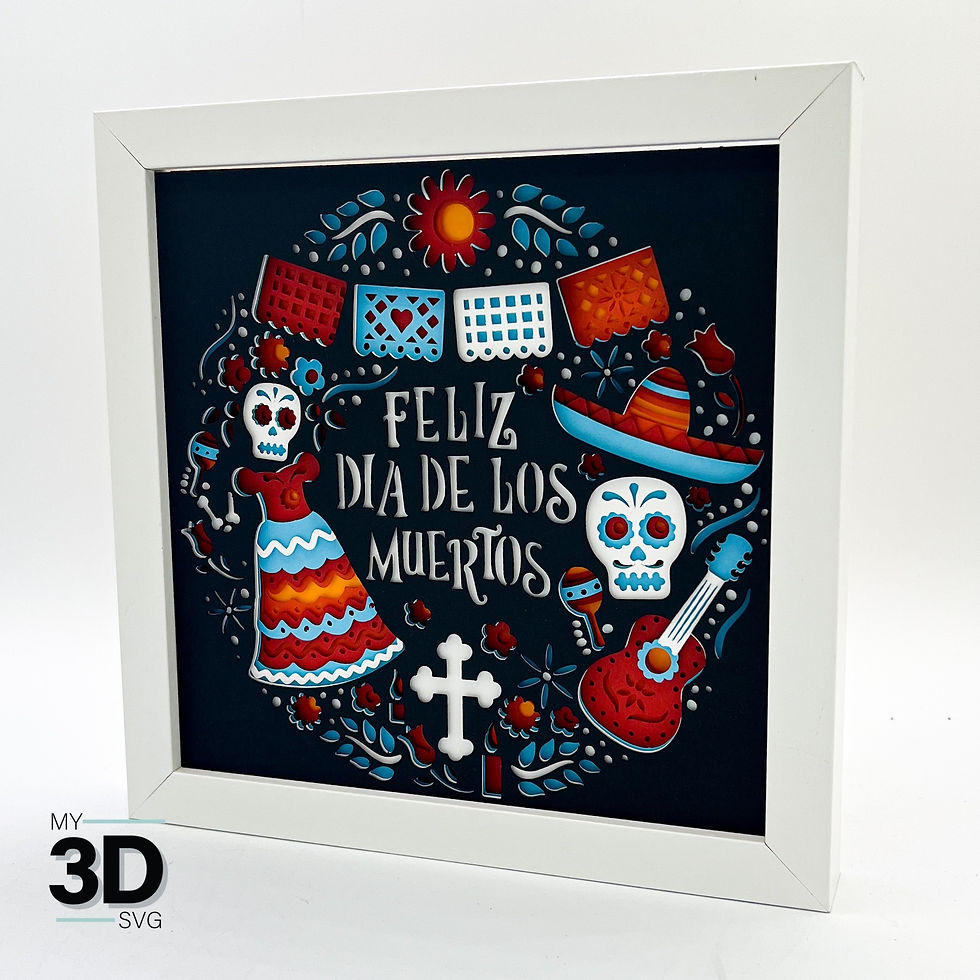 Thumbnail: 3D DAY OF THE DEAD SVG