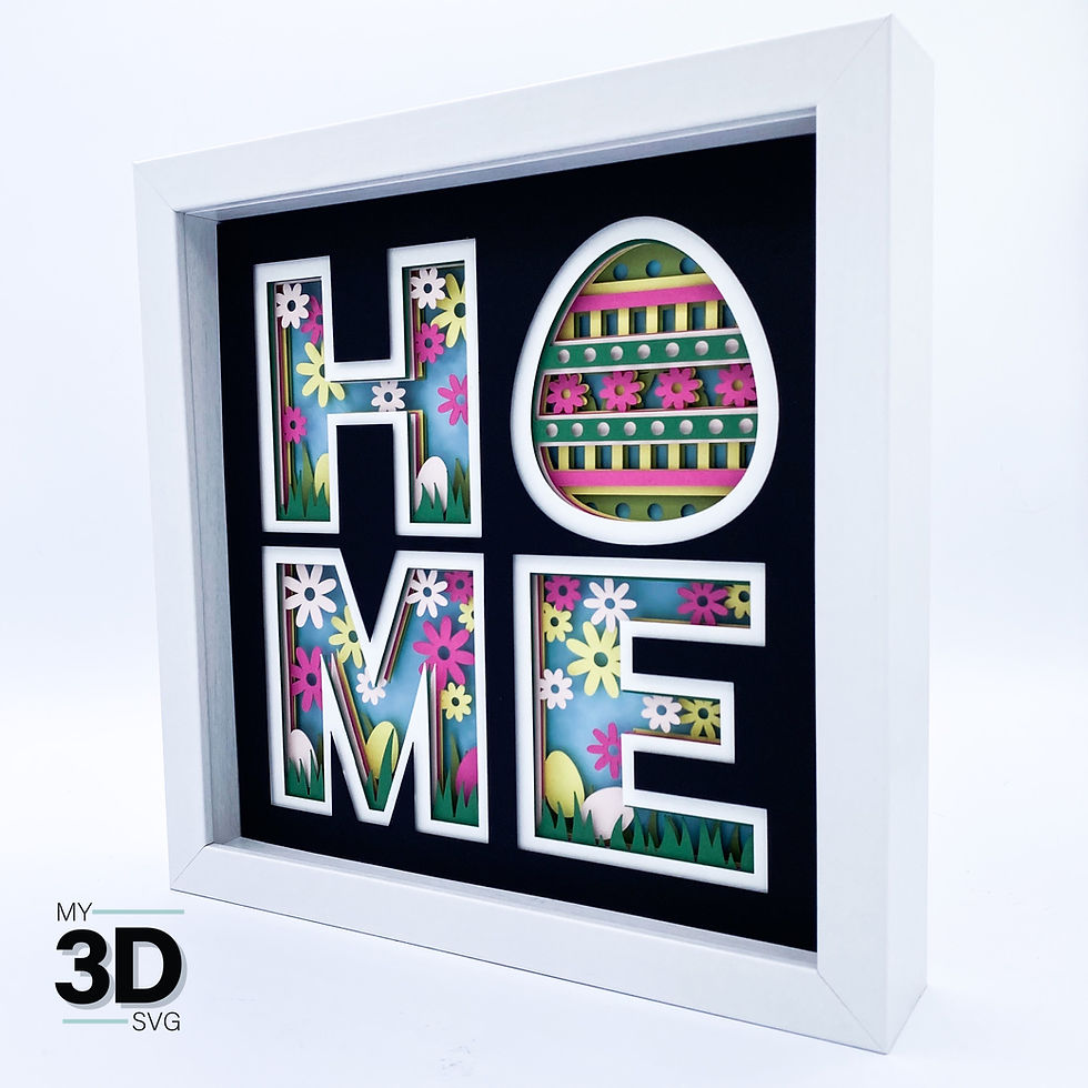 Thumbnail: 3D EASTER HOME SVG