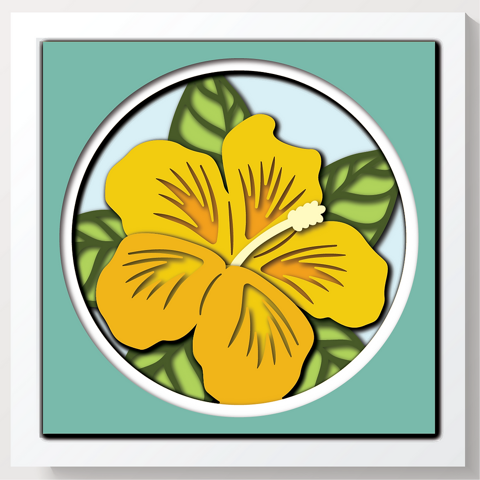 Thumbnail: 3D HIBISCUS MINI SVG