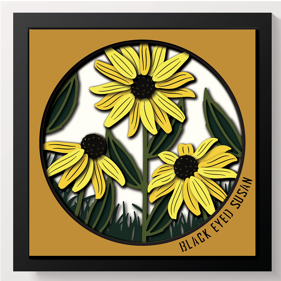 Thumbnail: 3D DAISY/BLACK EYED SUSAN SVG