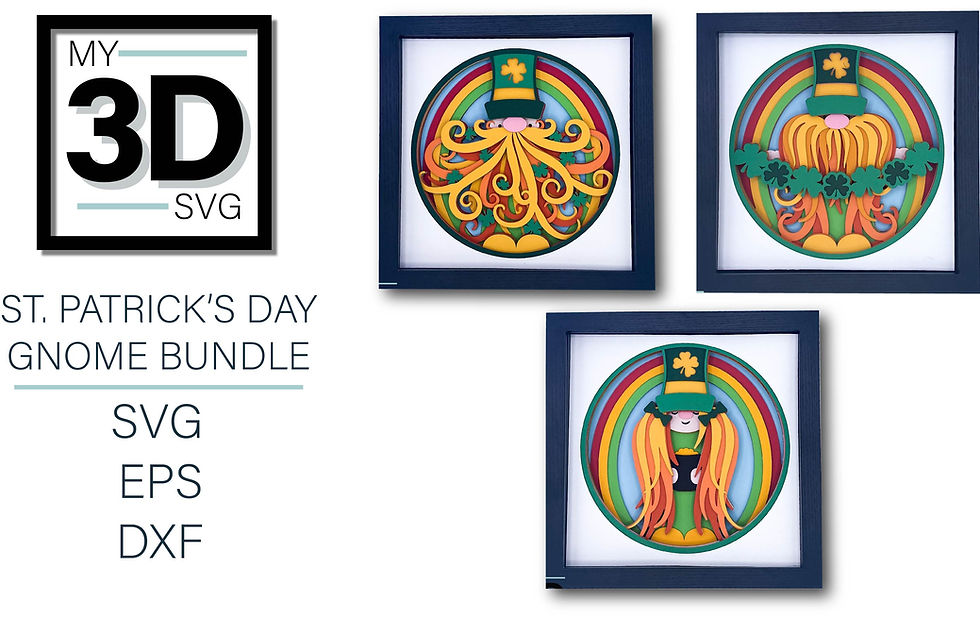 Thumbnail: 3D ST. PATRICK'S DAY GNOME BUNDLE