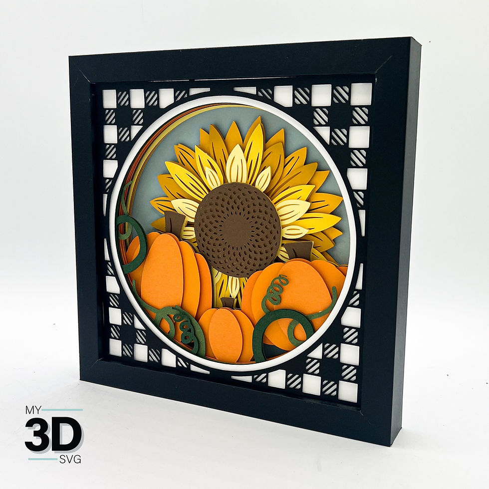 Thumbnail: 3D PUMPKINS AND SUNFLOWERS SVG