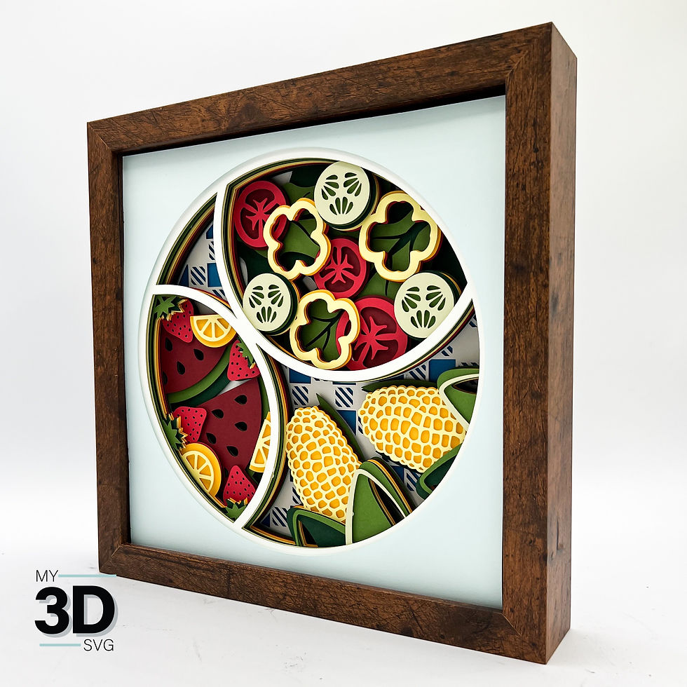 Thumbnail: 3D SUMMER SALADS SVG