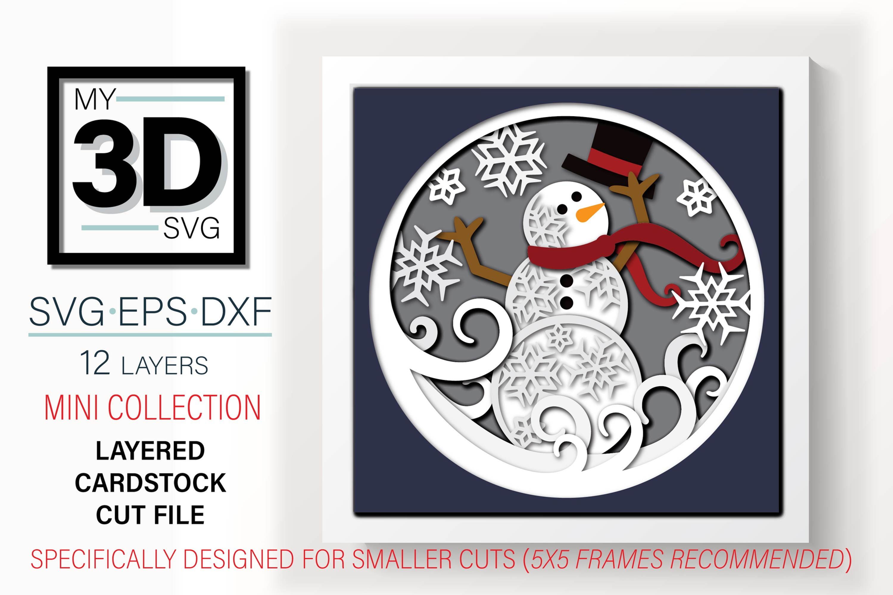 SNOWMAN MINI SVG
