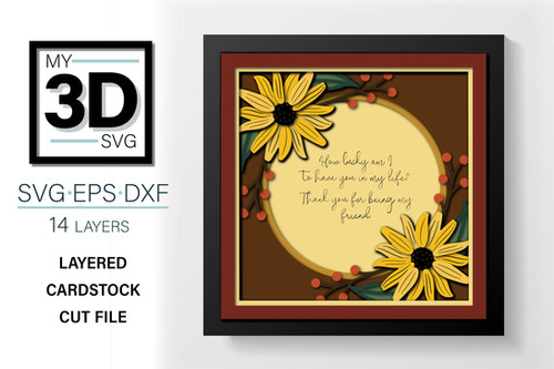 FALL FRAME SVG | My 3D SVG
