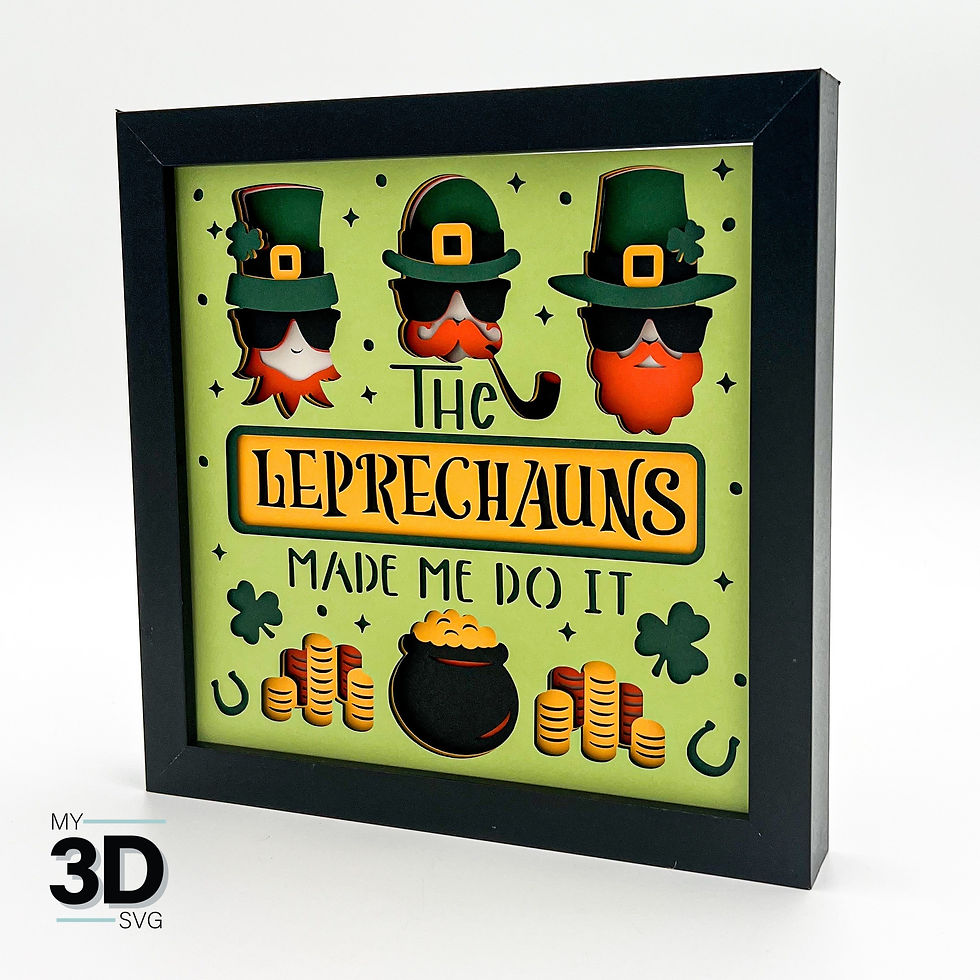 Thumbnail: 3D LEPRECHAUNS MADE ME SVG