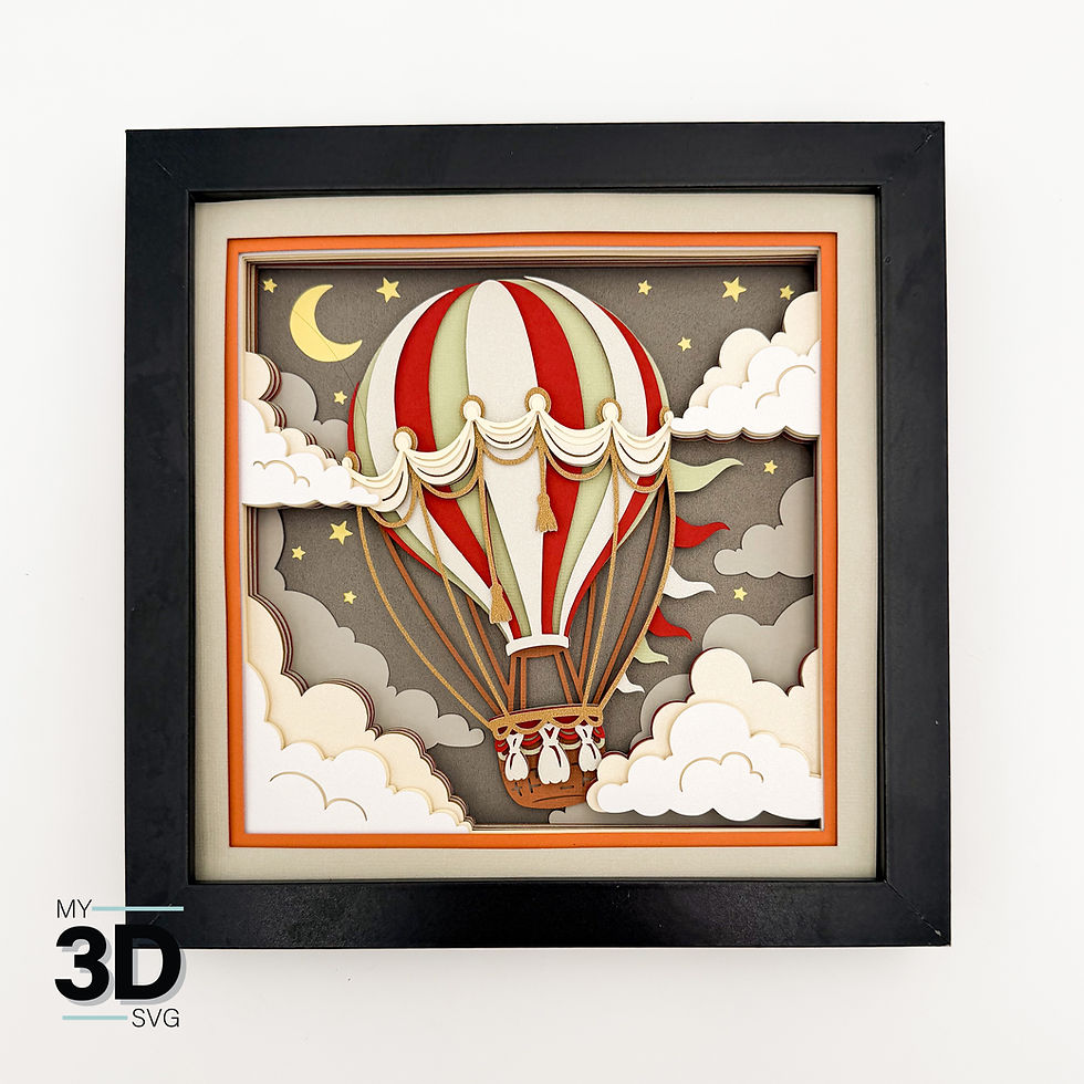 Thumbnail: 3D HOT AIR BALLOON SVG