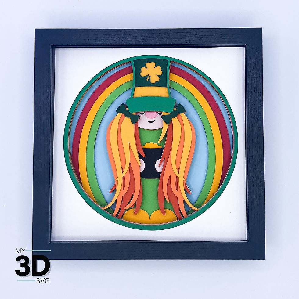 Thumbnail: 3D ST. PATRICK'S DAY LADY GNOME