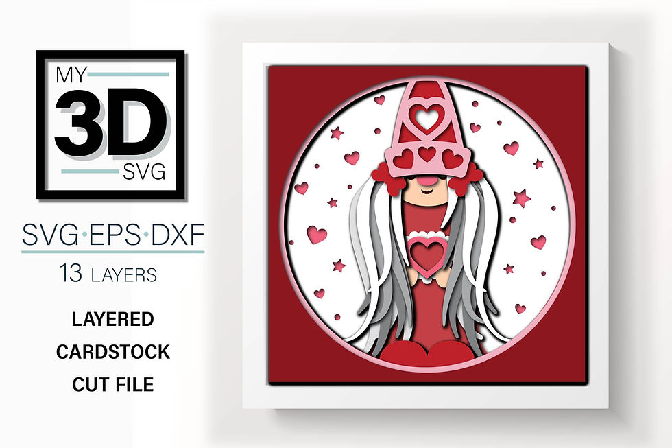 Thumbnail: 3D VALENTINES GNOME BUNDLE