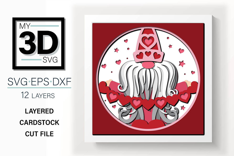 Thumbnail: 3D VALENTINES GNOME BUNDLE