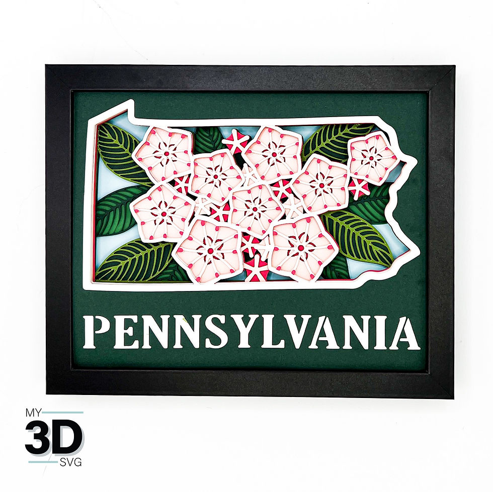 Thumbnail: 3D PENNSYVANIA SVG
