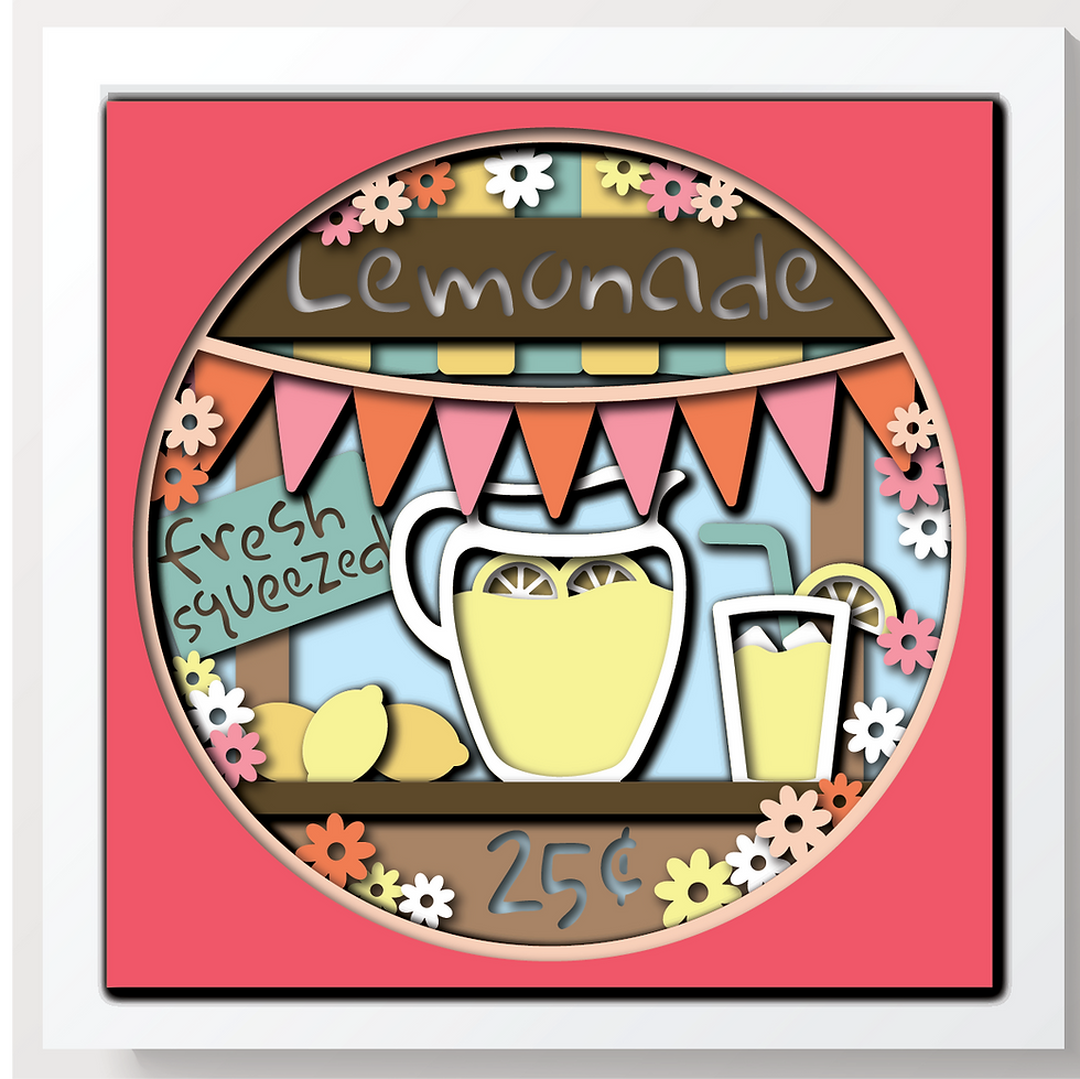 Thumbnail: 3D LEMONADE STAND SVG