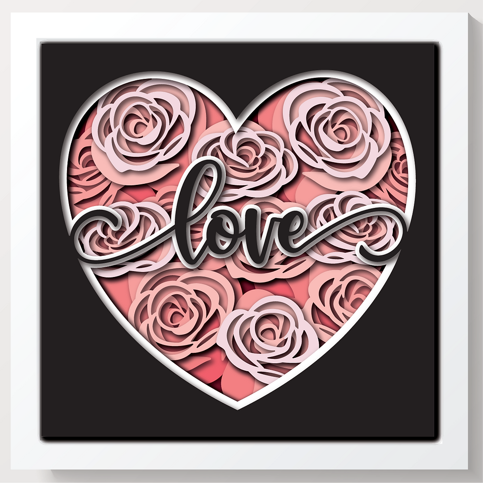 Thumbnail: 3D ROSE HEART SVG