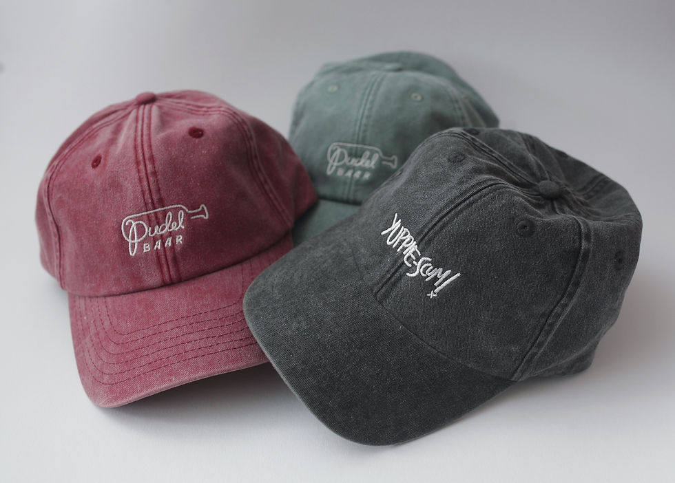 Custom logo embroidery on business clothing merch