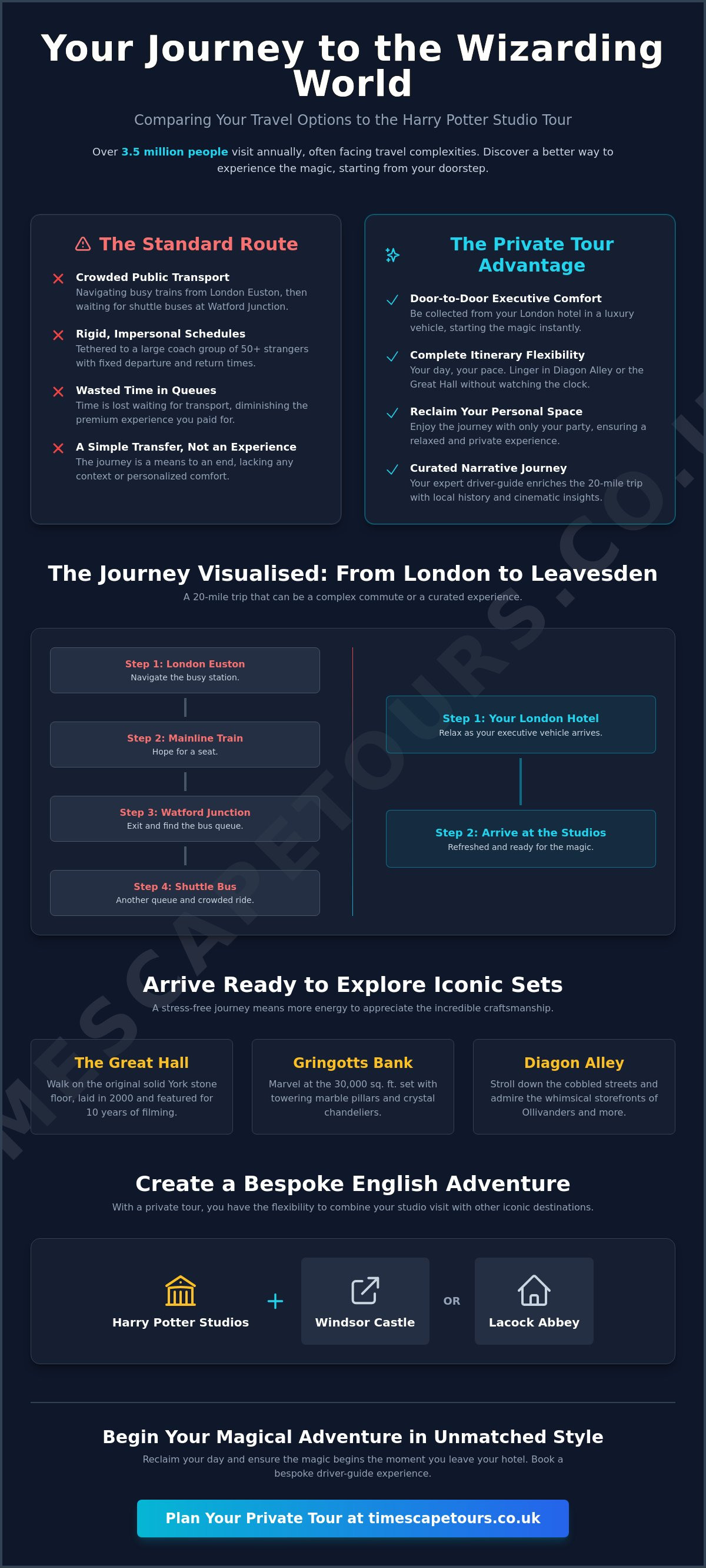 Harry potter studios private tour from london