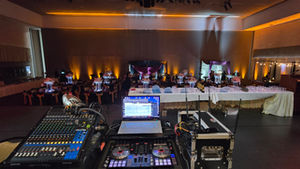 Hawaii Okinawa Center Legacy Ballroom DJ Setup for Corporate Awards Ceremony