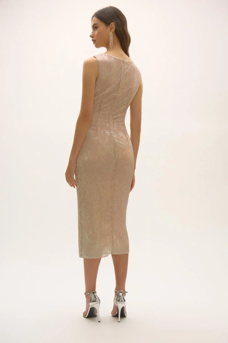 Thumbnail: Abstract Print Cascading Dress