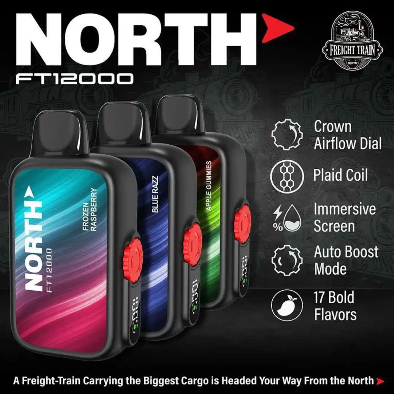 NORTH FT12000 DISPOSABLE VAPE | 12000 PUFFS | 5% NICOTINE