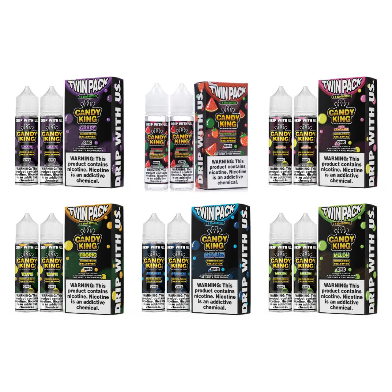 CANDY KING 60ML TWIN PACK E-LIQUID