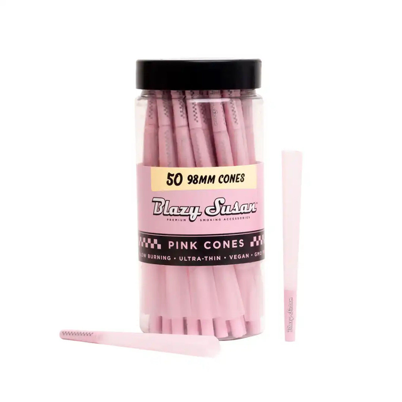 BLAZY SUSAN 98MM PINK CONES 50CT