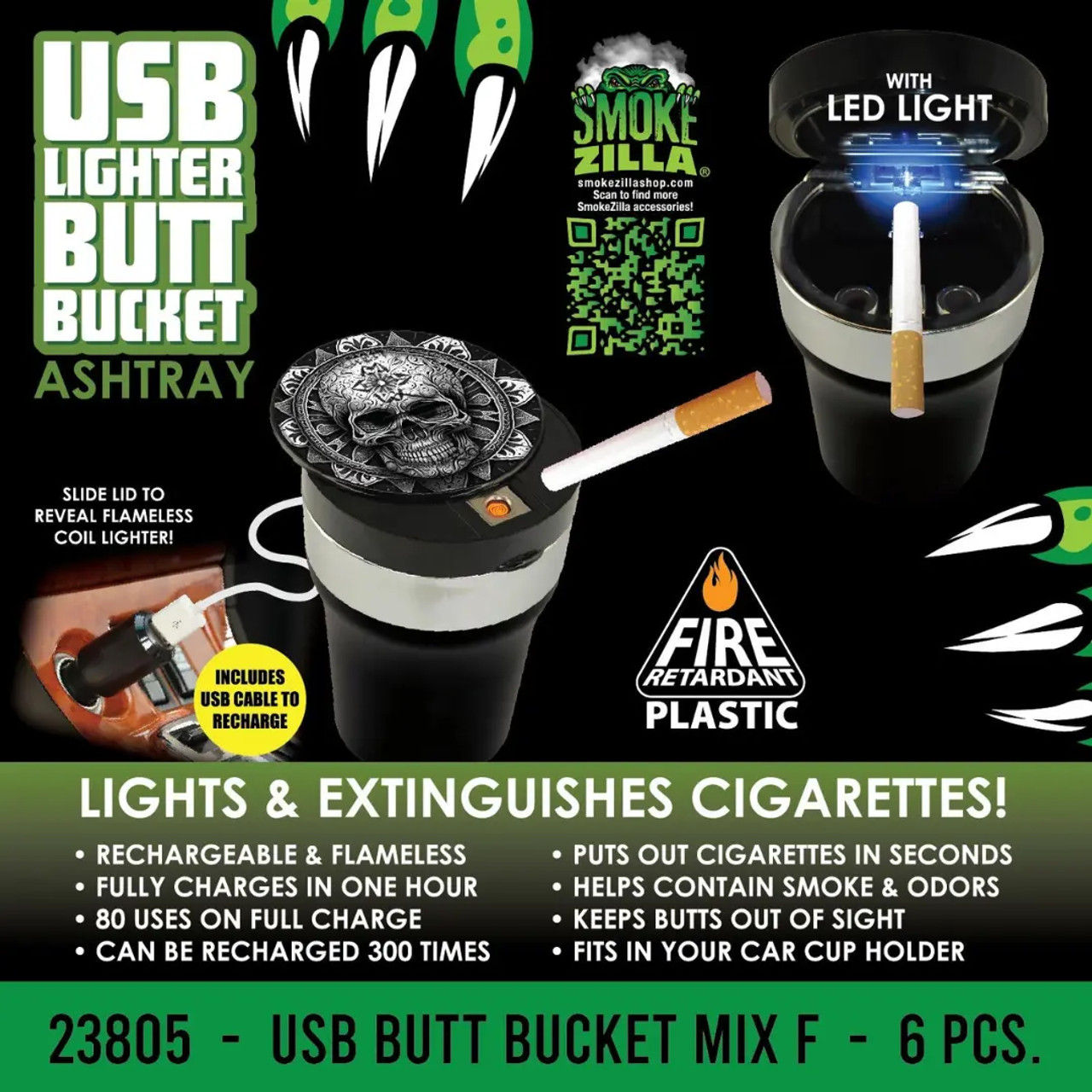 SMOKEZILLA USB BUTT BUCKET MIX F 023805