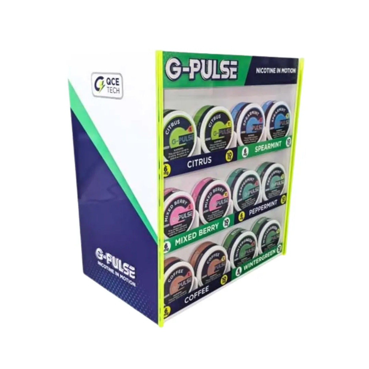 G PULSE NICOTINE POUCH 6MG + 10MG 60CT DISPLAY