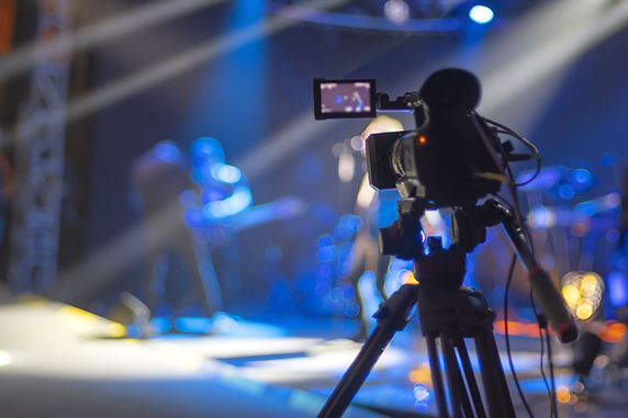 Video camera shooting event