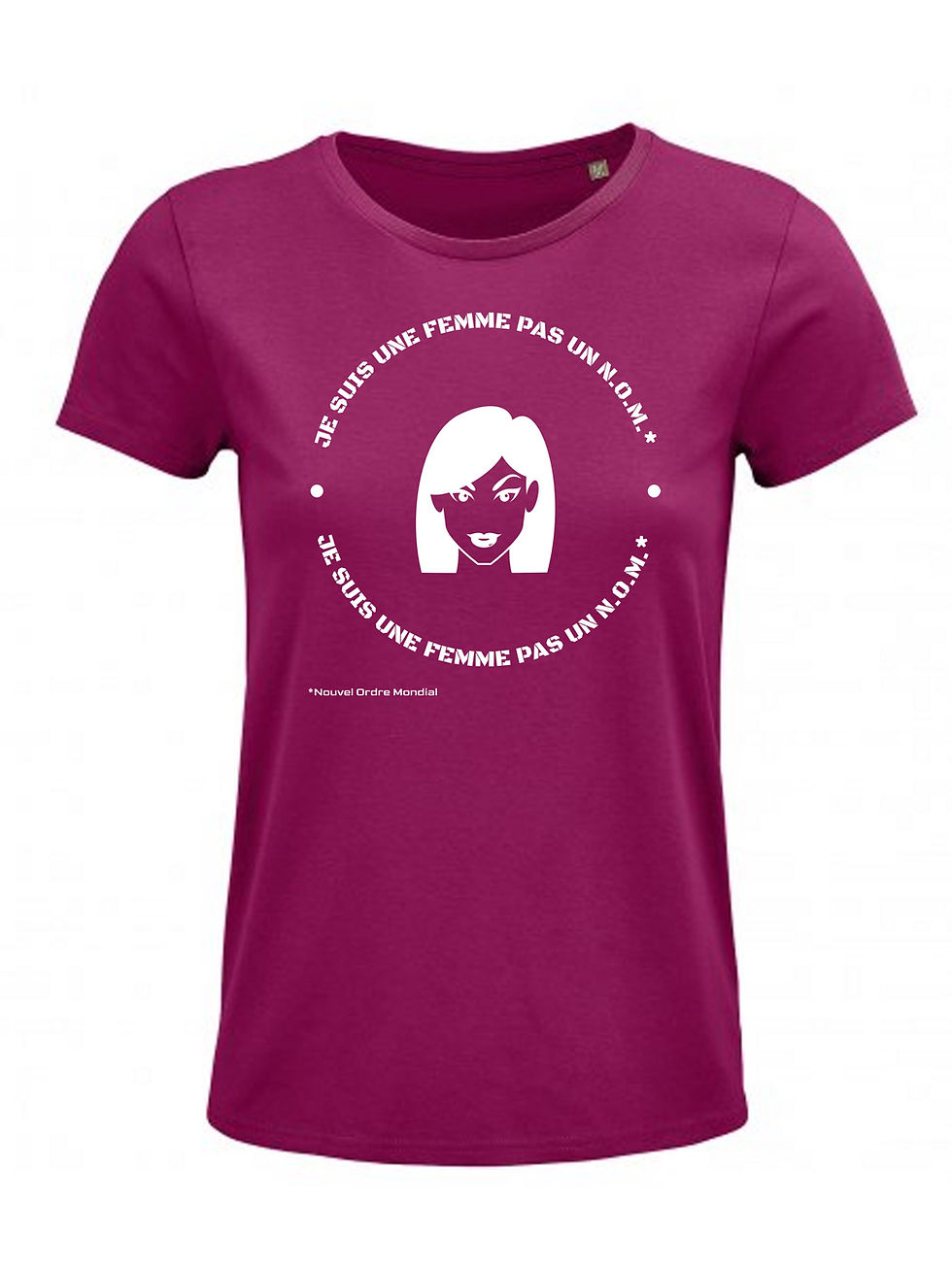 Thumbnail: T-shirt Je suis une Femme pas un N.O.M (plusieurs couleurs au choix)