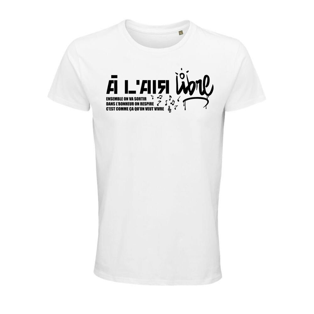 T-shirt bio A l'air libre Architeknic (blanc)
