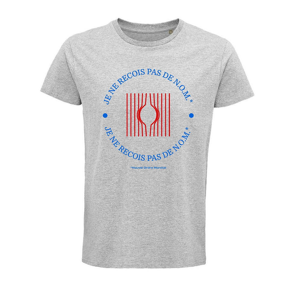 Miniatura: T-shirt Homme Je ne reçois pas de N.O.M (plusieurs couleurs au choix)