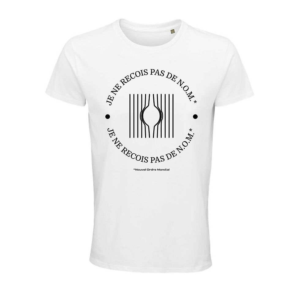 Thumbnail: T-shirt Homme Je ne reçois pas de N.O.M (blanc)