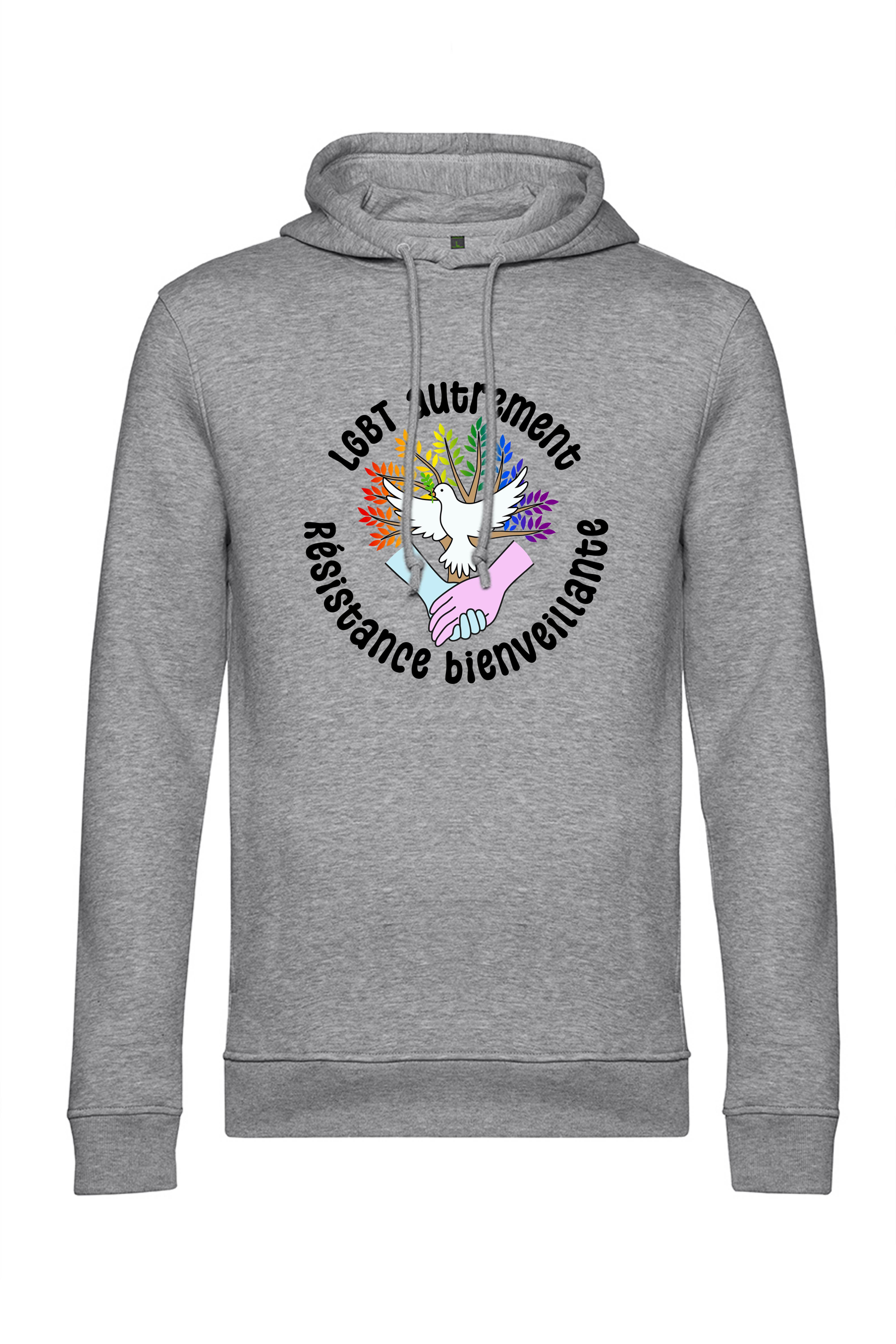 Sweat à capuche LGBT unis dans la bienveillance (plusieurs couleurs au)