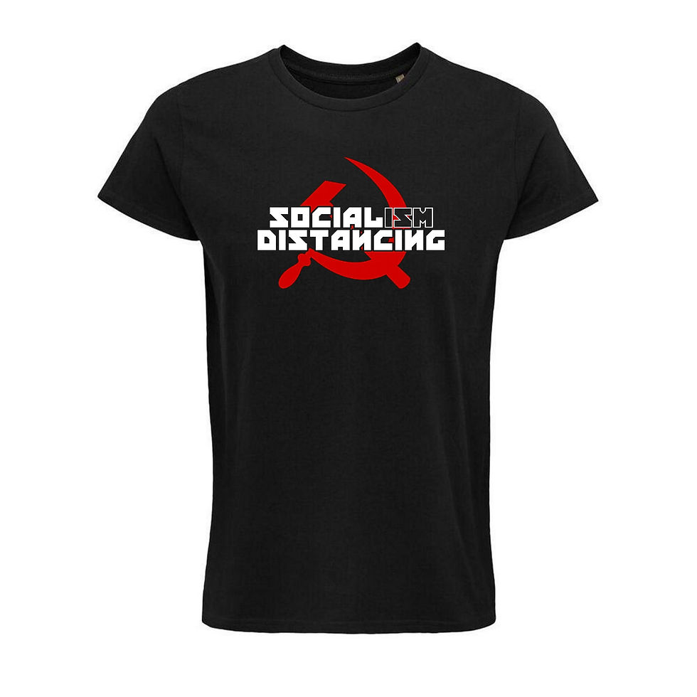 Indexkép: T-shirt Socialism distancing (noir ou kaki)