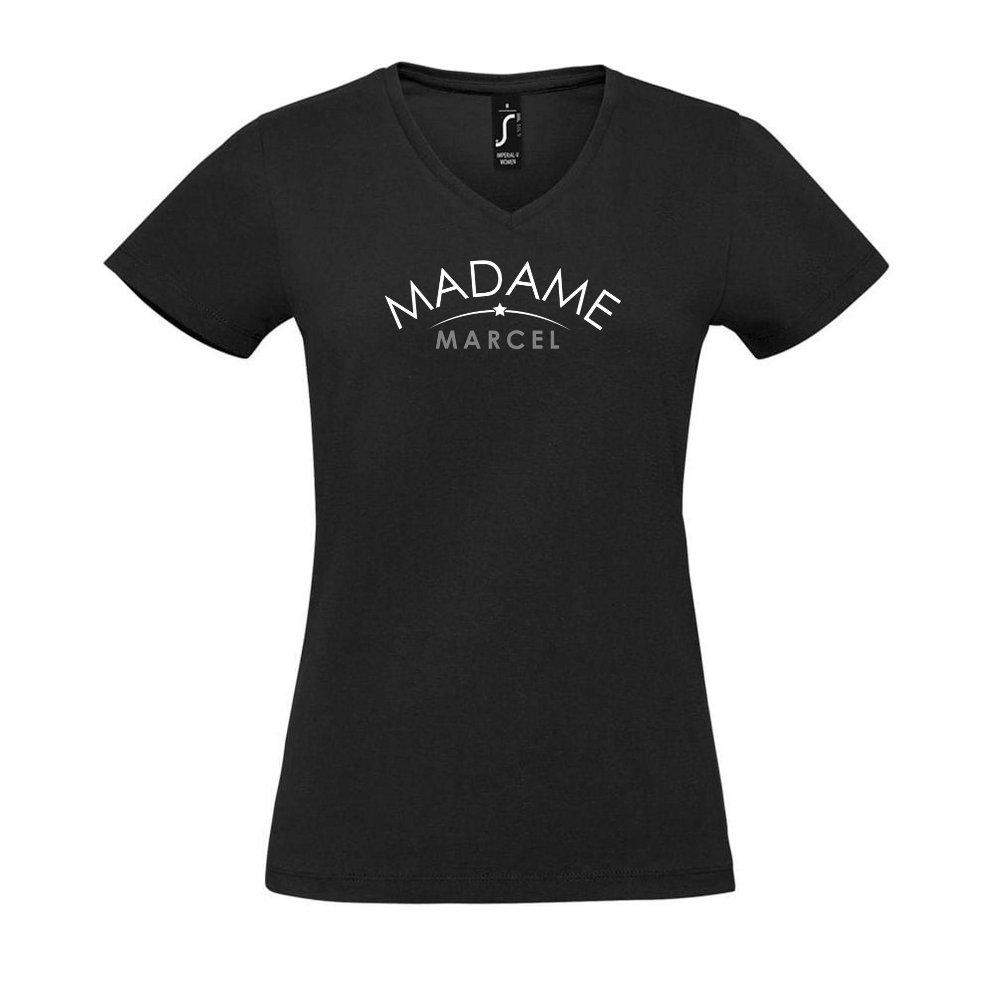 T-Shirt Madame Marcel (noir)
