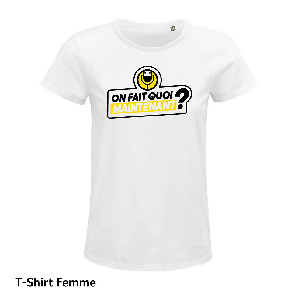 Миниатюра: T-Shirt On Fait Quoi Maintenant  (blanc)